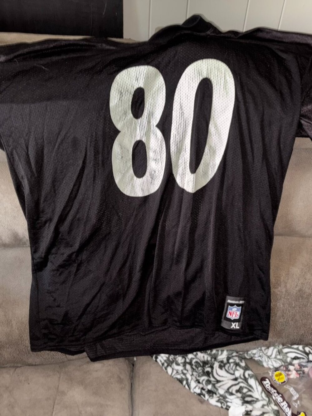 Pittsburgh Steelers Football Jersey shirt # 80 Plaxico Burress Authentic Reebok